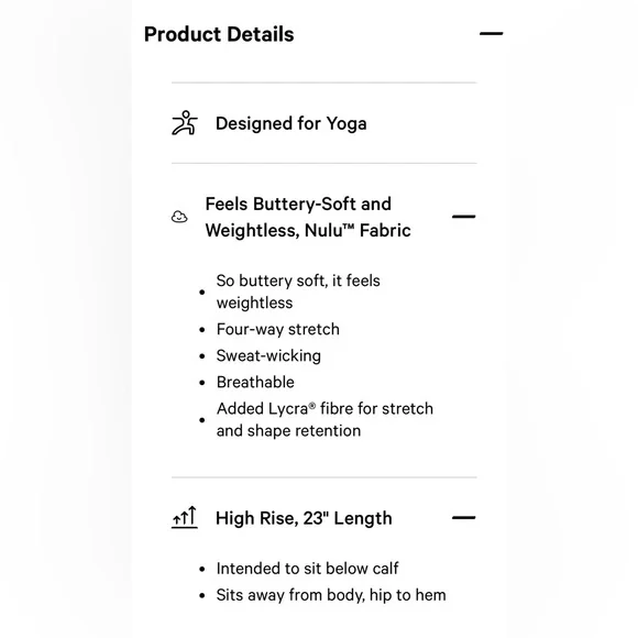 EUC Lululemon Athletica Align High Rise Wide Leg Crop Pants Graphite Grey 14 - Picture 6 of 7